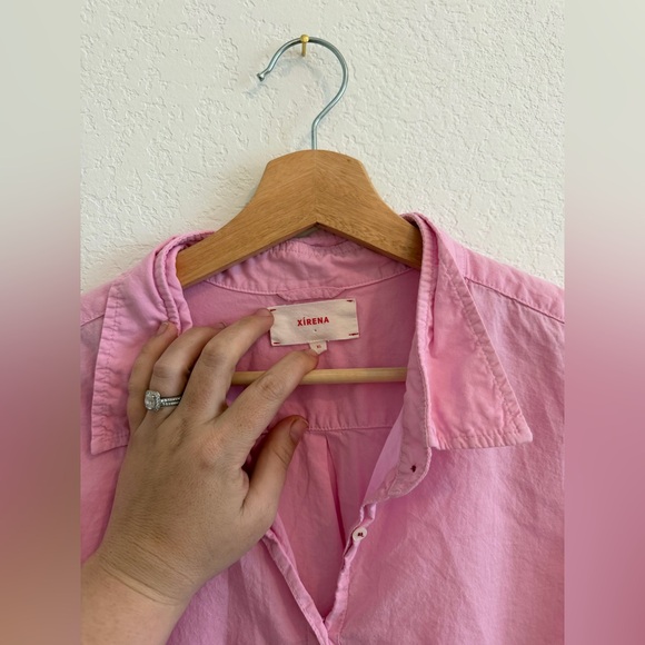 Xirena Beau Shirt XL Pink Ombré Cotton - Picture 4 of 6